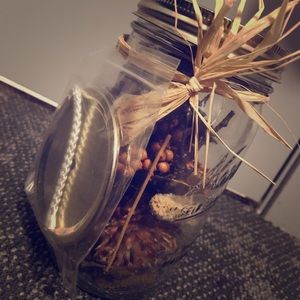 Hand made oil lamp mason jars